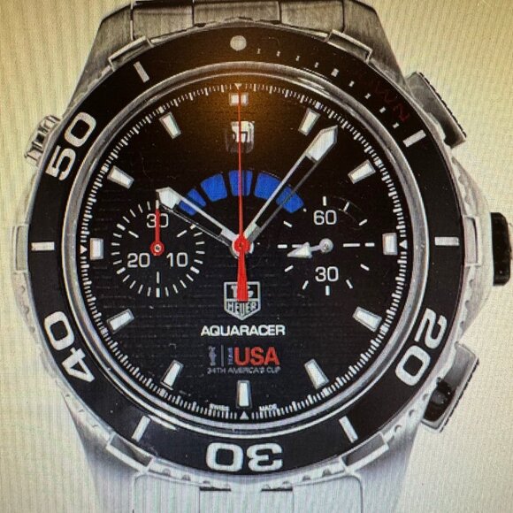 Aquaracer Oracle Team USA 500M Calibre 72 Countdown Chronograph Limited Edition - Picture 1 of 4